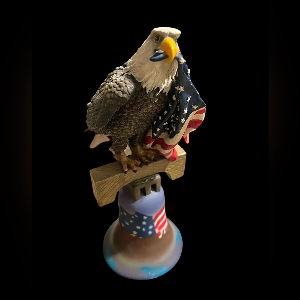 Vintage American Eagle and Flag Bell